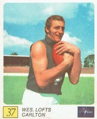 1970 Kellogg's VFL Footballers In Action #37 Wes Lofts Front
